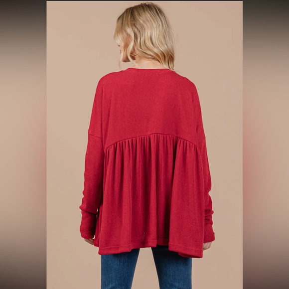 Boho Striped Baby Doll Long Sleeve - Picture 6 of 8